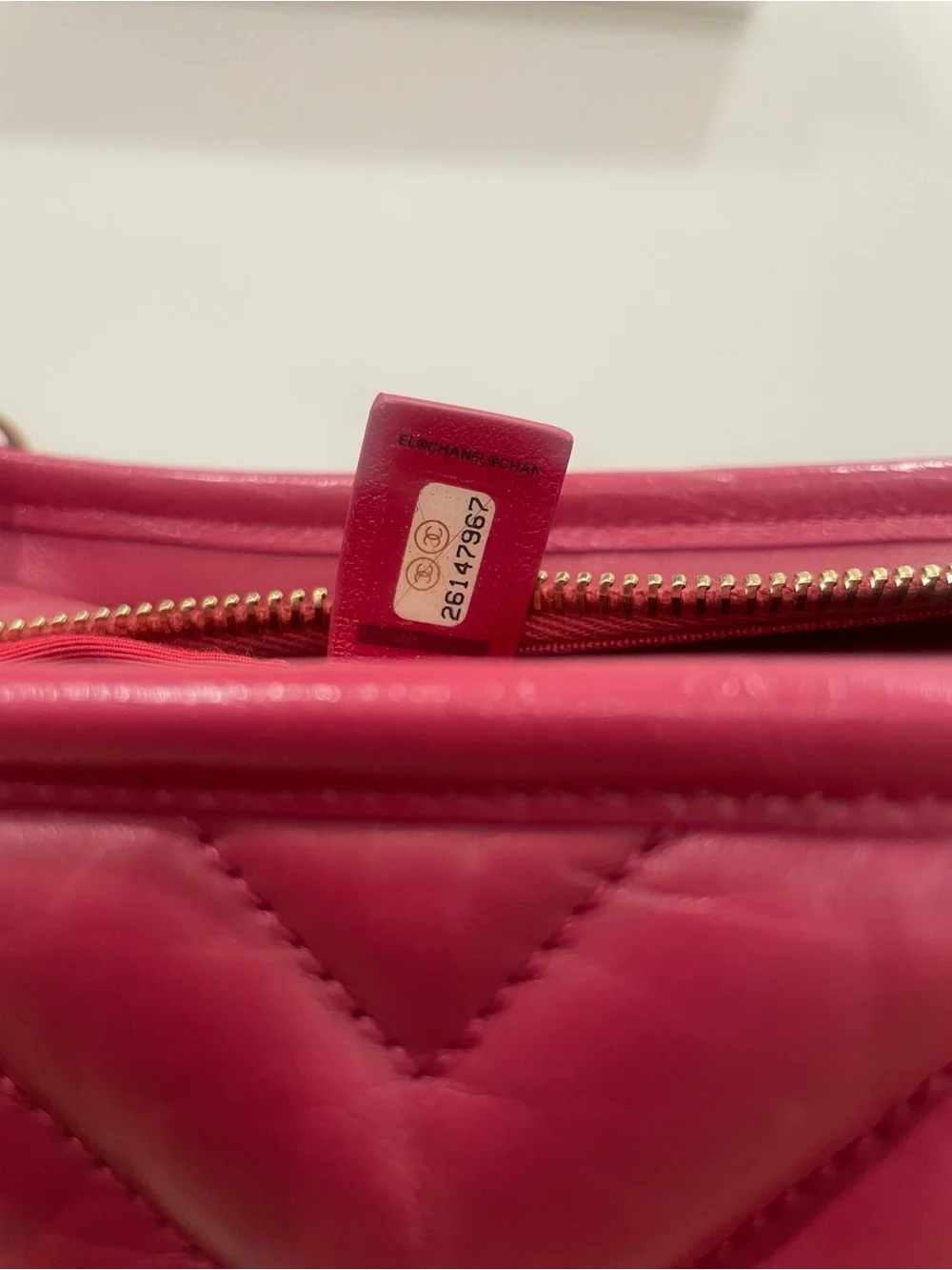CHANEL Quilted Lambskin Hobo with Gold CC Charm